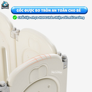 Quây Nhựa Gấp Gọn Pakey Thỏ Cao Cấp 2026 Tặng TRỤ BÓNG RỔ+ 100 BÓNG, Quây Cũi Cho Bé Đáng Yêu, Bảo Hành Trọn Đời