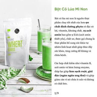 Bột Cỏ Lúa Mì Non Hữu Cơ 200g Diet Food Organic Wheat Grass Powder