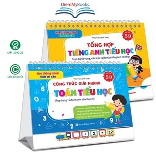 Sách - Bộ Lịch Công Thức Giải Nhanh Toán Và Tổng Hợp Kiến Thức Tiếng Anh Tiểu Học (Phiên bản 5.0)