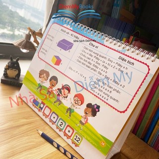 Sách - Bộ Lịch Công Thức Giải Nhanh Toán Và Tổng Hợp Kiến Thức Tiếng Anh Tiểu Học (Phiên bản 5.0)