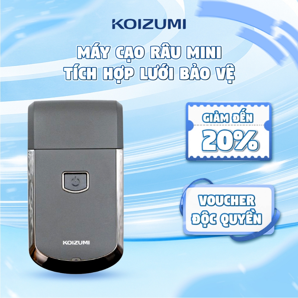 Máy Cạo Râu Mini Thiết Kế Vừa Khít Bề Mặt Nhẹ Nhàng Cạo Sạch Tích Hợp Lưới Bảo Vệ Vùng Da Tiếp Xúc