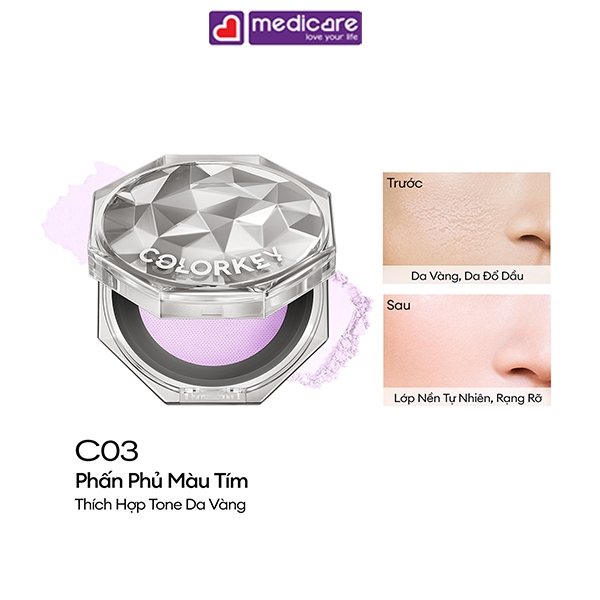 Phấn phủ dạng bột COLORKEY Lasting Naturally-Occurring 8g