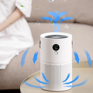 Máy lọc không khí AP01 YAMAZAKi tích điện nhỏ gọn cho phòng ngủ, cá nhân có ion âm, đèn led