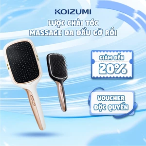 Lược Chải Tóc Với Công Nghệ Rung Động Âm Thanh Giúp Gỡ Rối - Răng Lược Phủ Bạch Kim Mang Lại Cảm Giác Mát Lạnh Dễ Chịu