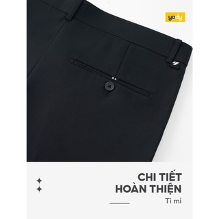 Quần âu nam dáng slim fit YODY cạo chun mặt vải đàn hồi co giãn nhẹ MOTR25A134