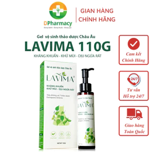 LAVIMA ( MẪU MỚI 110g) Dung Dịch Vệ Sinh Thảo Dược Châu Âu, kháng khuẩn khử mùi, dịu ngứa rát