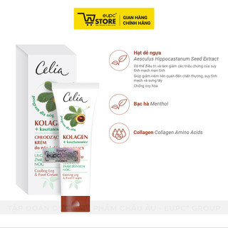 Kem Chăm Sóc Chân Hạt Dẻ Ngựa & Collagen Celia 100ml An Toàn Cho Phụ Nữ Mang Thai EUPC STORE