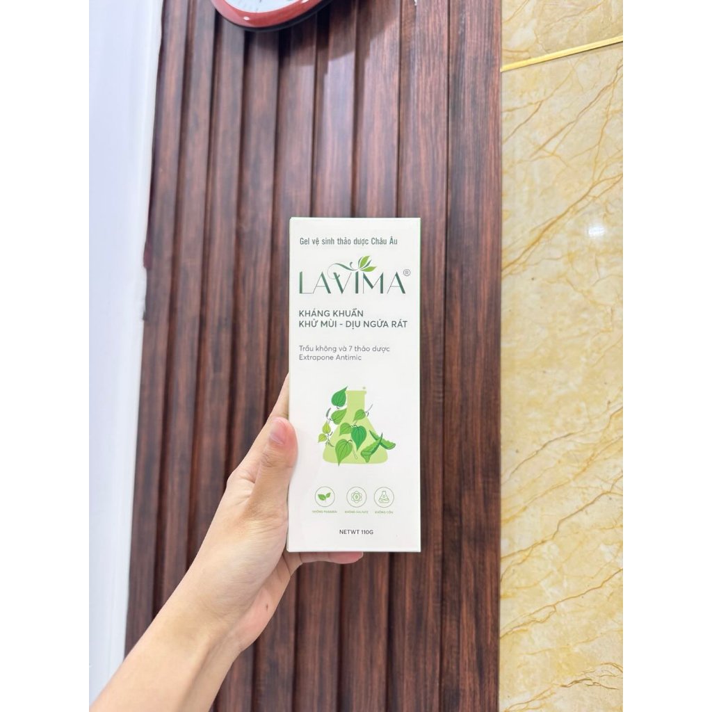 LAVIMA ( MẪU MỚI 110g)  Dung Dịch Vệ Sinh Thảo Dược Châu Âu, kháng khuẩn khử mùi, dịu ngứa rát