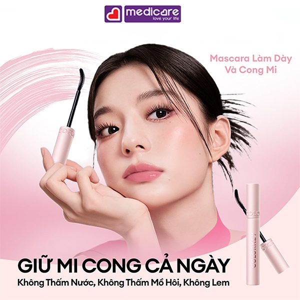 Mascara chuốt mi COLORKEY cong dài, dày mi 4.5g