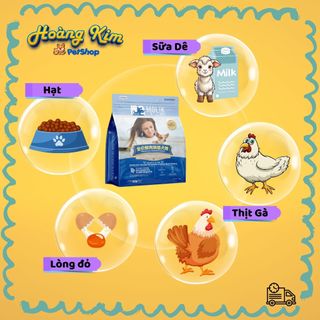 Hạt cho chó 6kg MOLIK hạt mix topping thịt sấy, sữa dê, 15 ngày hỗ trợ tiêu hóa, chó kén ăn