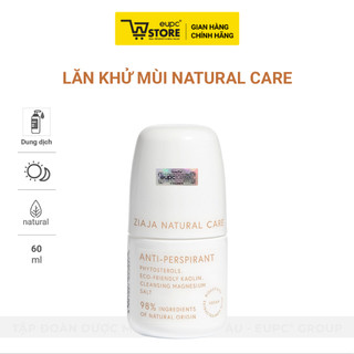 Lăn Khử Mùi Kiểm Soát Mồ Hôi Ziaja Natural Care 60ml Không Cồn, Không Để Lại Vệt Trên Áo EUPC STORE