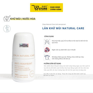 Lăn Khử Mùi Kiểm Soát Mồ Hôi Ziaja Natural Care 60ml Không Cồn, Không Để Lại Vệt Trên Áo EUPC STORE