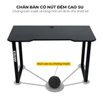 Bàn Gaming chữ U FUFUTECH chân sắt, mặt gỗ MDF cao cấp, setup gaming cực chất đặt 2 màn hình cực dễ làm việc đều sướng — ảnh 8