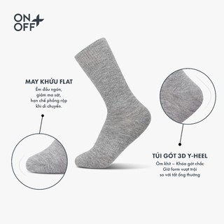 Hộp combo 5 đôi tất nữ cổ cao cotton ESSENTIAL kháng khuẩn khử mùi ONOFF - 16AR25A480