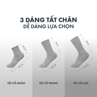 Hộp combo 5 đôi tất nữ cổ cao cotton ESSENTIAL kháng khuẩn khử mùi ONOFF - 16AR25A480