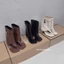 Boot da khóa xỏ ngón brand MIJILI gót trụ hàng cao cấp fullbox