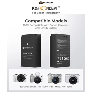 Pin Máy Ảnh Canon LP-E12 - KF Professional