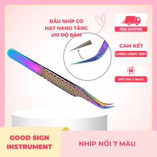 [HÀNG MỚI VỀ] Nhíp nối mi Classic mũi nhám Nano - Nhíp tách mi cá heo - Dụng cụ nối mi chuyên dụng