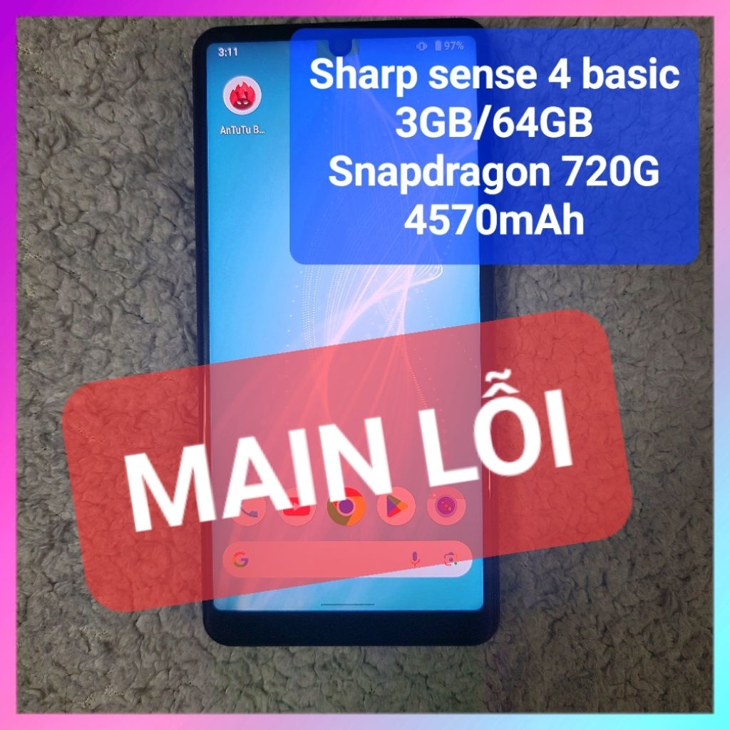 Điện thoại Sharp sense 4 basic 3GB/64GB lỗi main thanh lý | Shopee Việt Nam