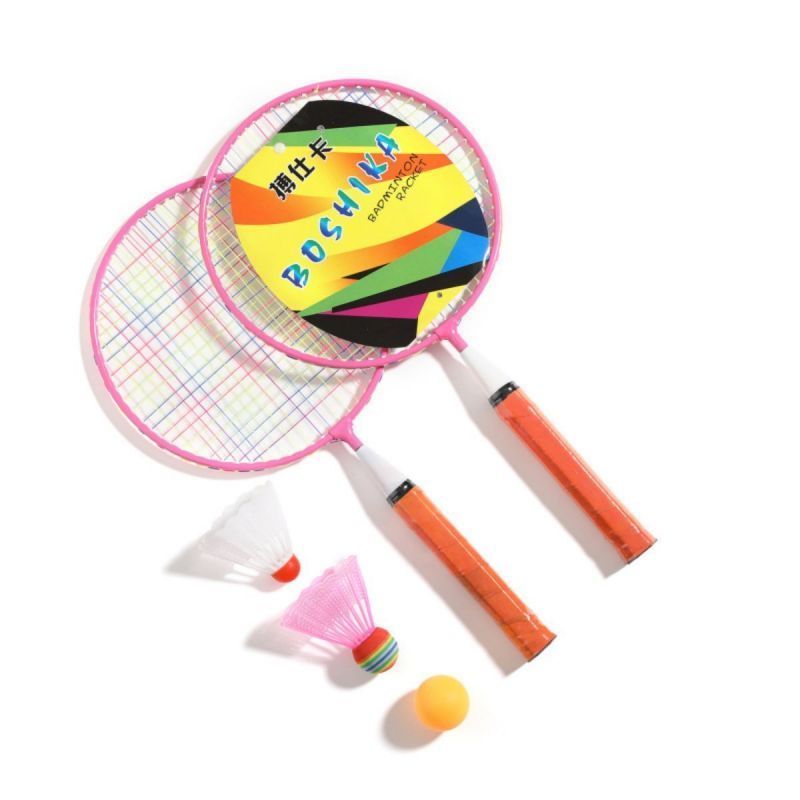 Trẻ em thể thao ngoài trời đồ chơi vợt Badminton 2pcs với 3Balls cho trẻ em chất lượng cao quà tặng cô gái bé trai