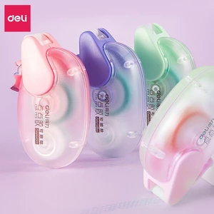 Băng Dính 2 Mặt Dạng Kéo Deli Băng Keo 2 Mặt 8m Có Thể Đổi Màu Có Nắp Siêu Bám Dính Gọn Nhẹ Tiện Lợi