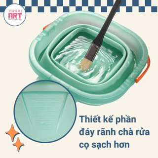 [Hỏa tốc HCM] Xô Rửa Cọ Silicon Miya Có Thể Gấp Gọn Siêu Tiện Lợi