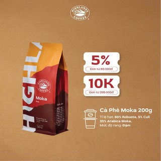 Cà Phê Rang Xay Moka Highlands Coffee 200g
