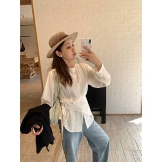 𝗦𝘂𝗻𝗶 𝗟𝗶𝗻𝗲𝗻 - |LY LINEN| - Áo Linen tay dài + Vạt chéo
