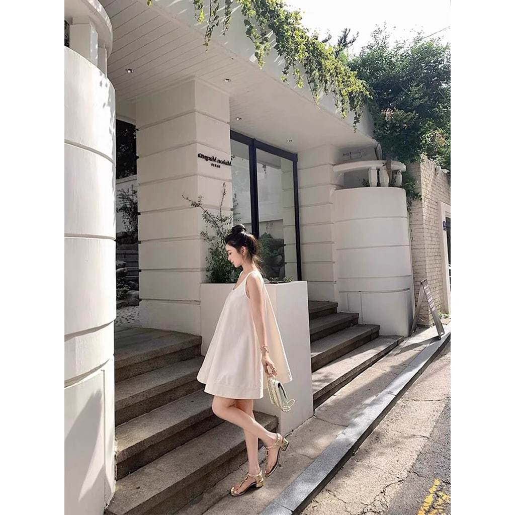 𝗘𝗺𝗺𝘆 2 -|BEELY| Đầm Linen cộc tay dáng xoè