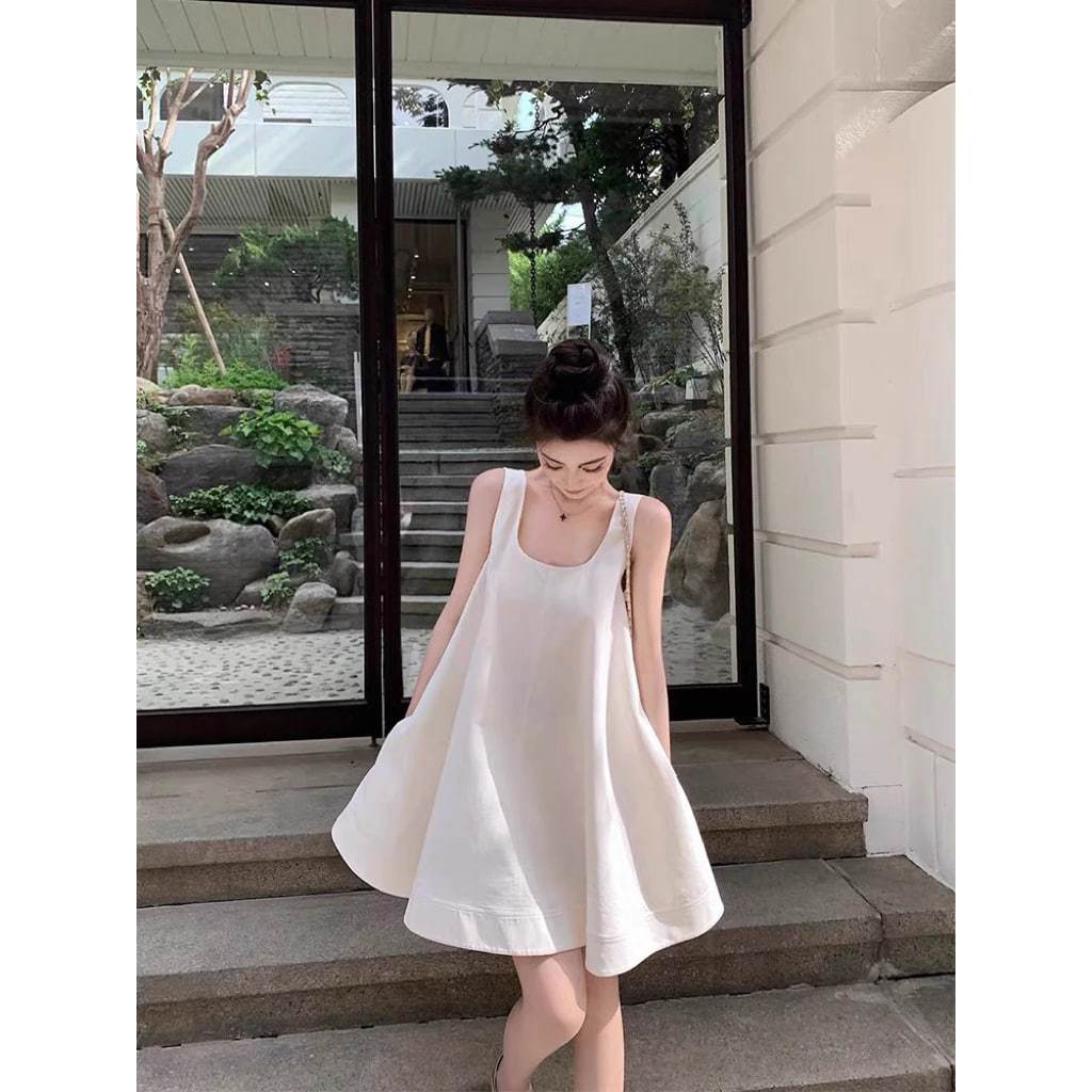 𝗘𝗺𝗺𝘆 2 -|BEELY| Đầm Linen cộc tay dáng xoè