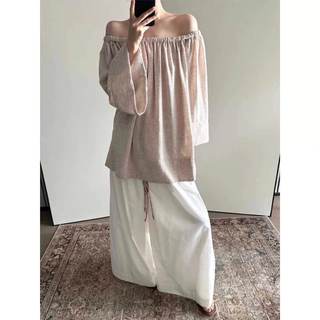 𝗦𝘂𝘀𝗶 𝗟𝗶𝗻𝗲𝗻 - |LY LINEN| - Áo linen trễ vai