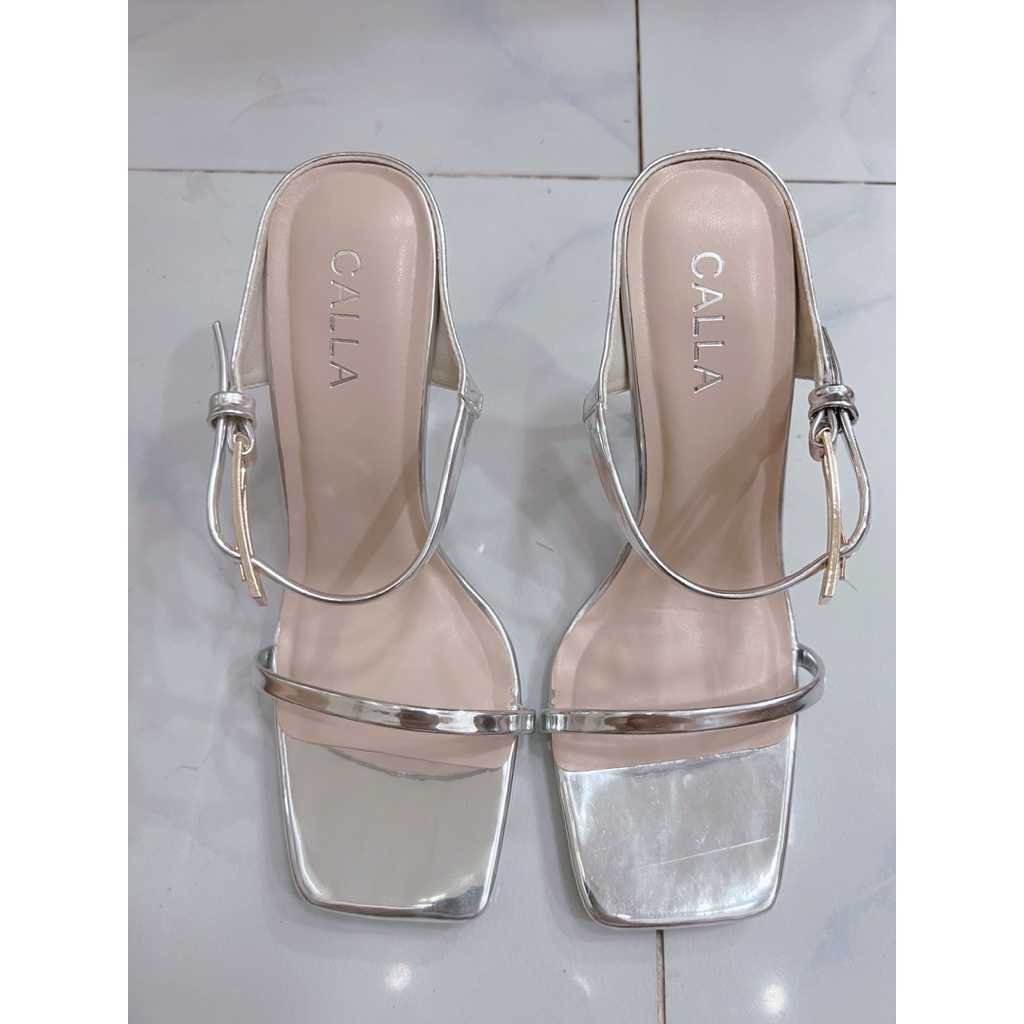 Sandal Bạc Khoá Dài Mũi Vuông(BKD)