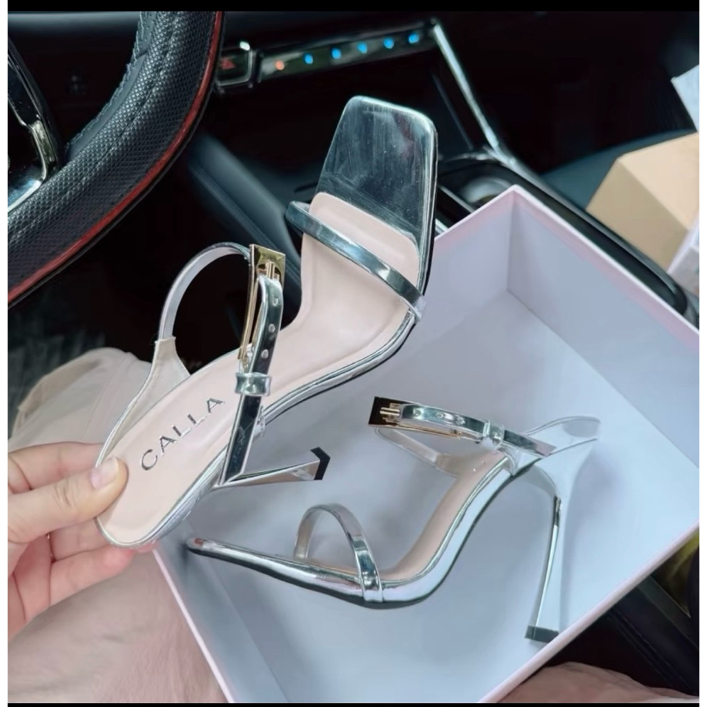 Sandal Bạc Khoá Dài Mũi Vuông(BKD)