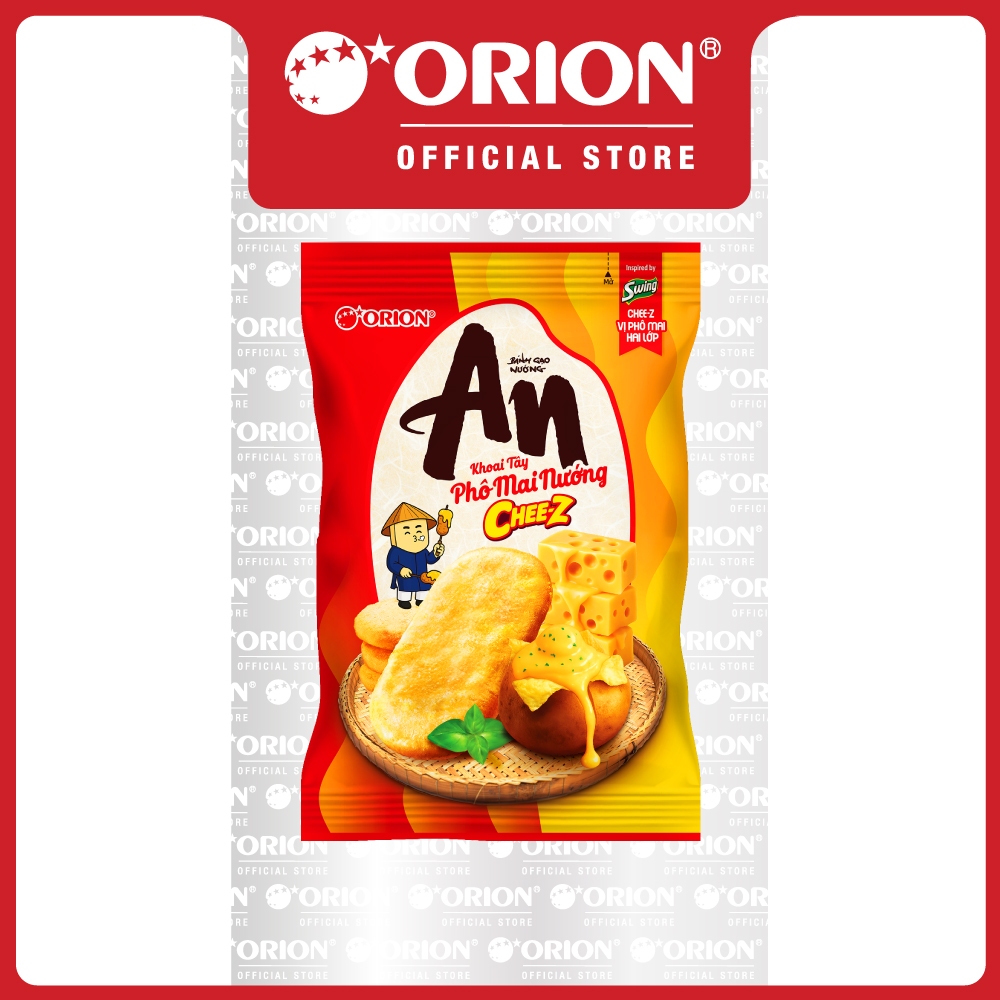 Combo 5 Túi Bánh Gạo Nướng An Chee-Z Vị Khoai Tây Phô Mai Nướng 104,2g/Túi