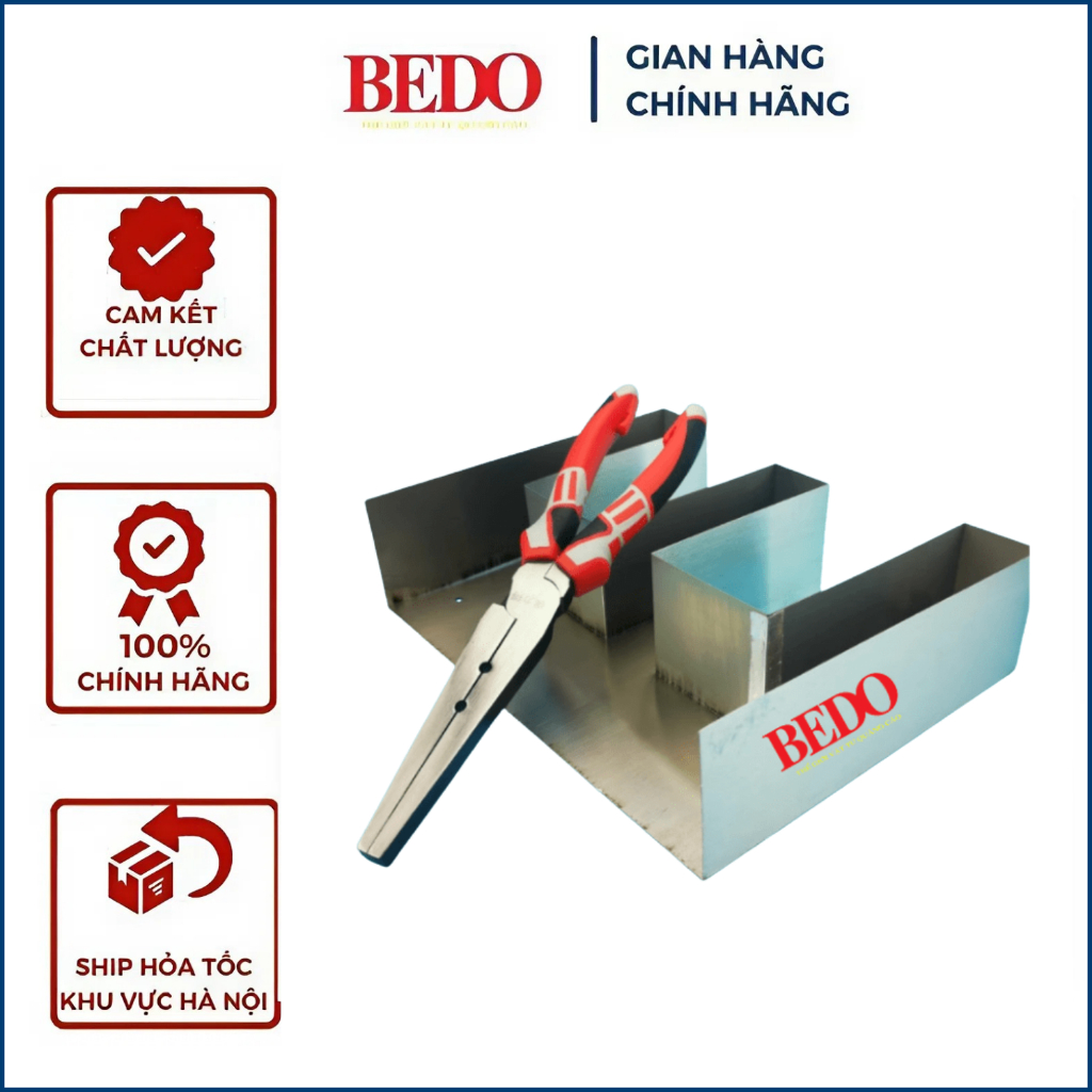 Kìm uốn gáy nhôm có gờ BEDO - Dụng cụ làm chữ nổi quảng cáo, uốn chân chữ nhôm, inox cao cấp tiết kiệm sức lực