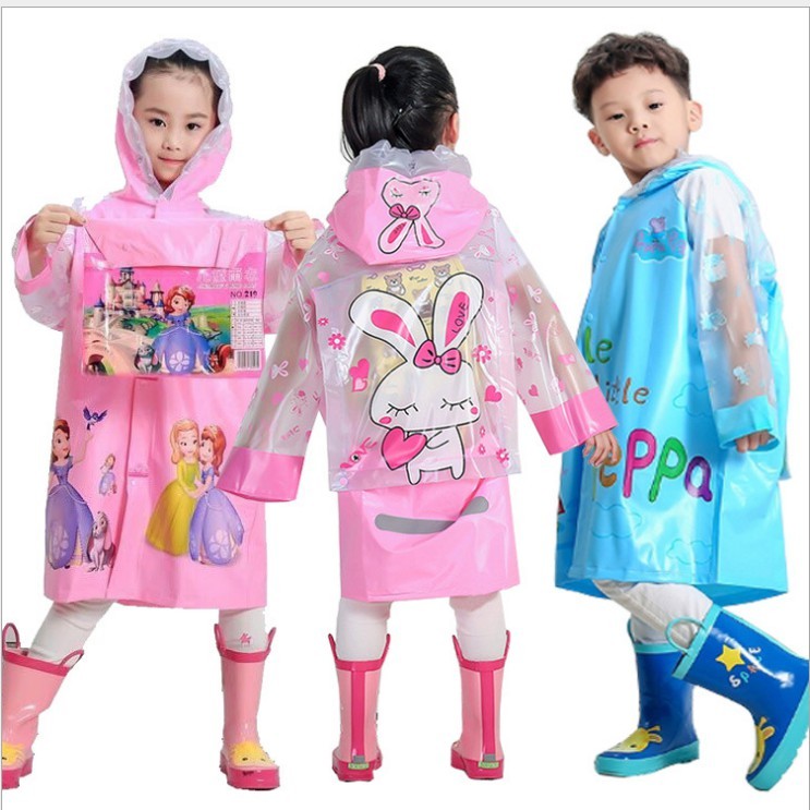 Áo Mưa Cho Bé Áo Mưa cho Trẻ Em,Bé Trai Bé Gái 3-12 Tuổi