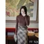 Áo thun giấy cổ lọ mỏng dài tay co giãn