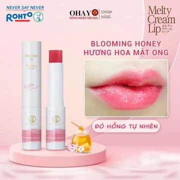 <CHÍNH HÃNG> Son Dưỡng Môi Chống Nắng Dưỡng Ẩm Tan Chảy Mentholatum Melty Cream Lip 2.4g SPF25 PA+++