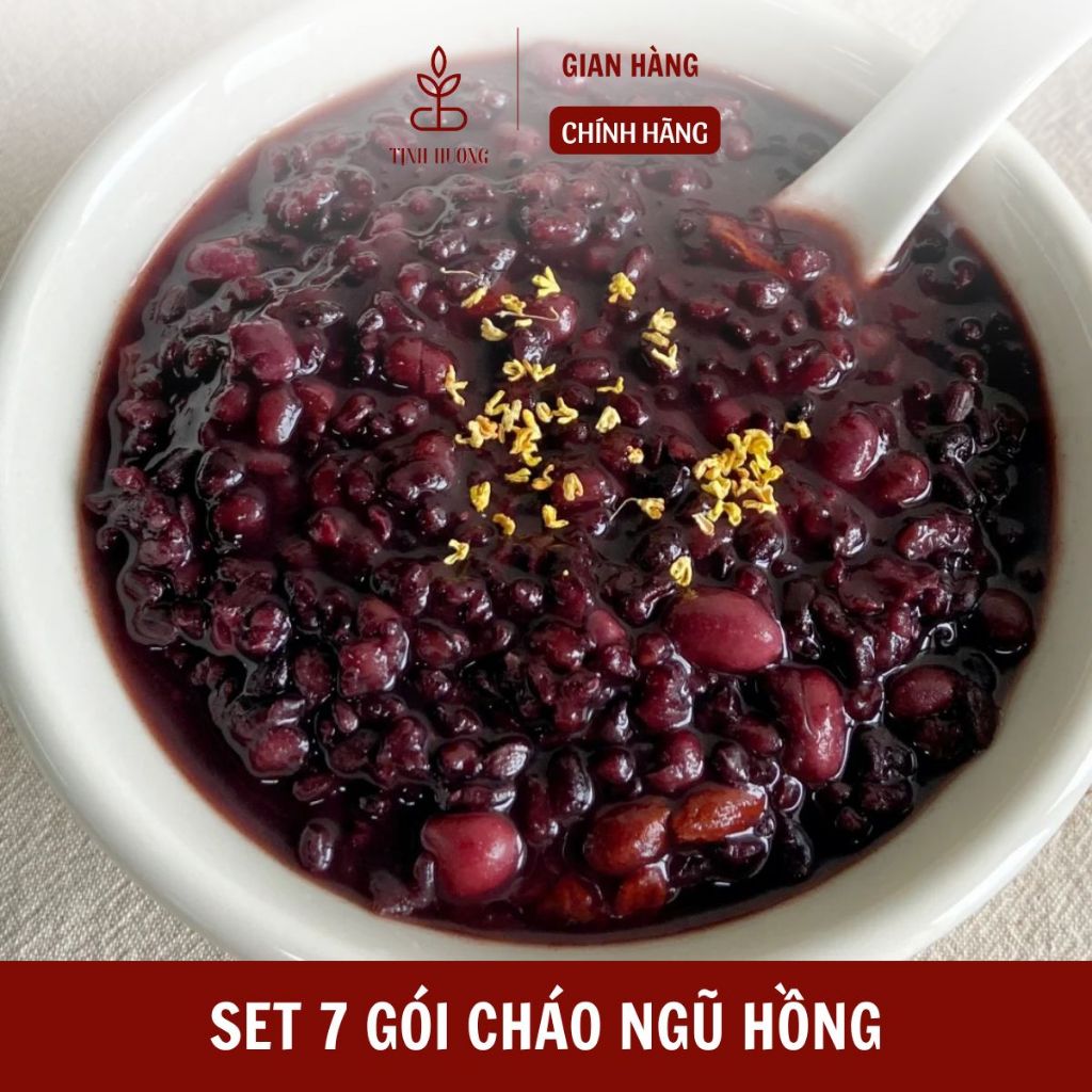 Set 7 Gói Cháo Ngũ Hồng - Bổ Khí Huyết, Dưỡng Nhan, Đẹp Da Từ Bên Trong