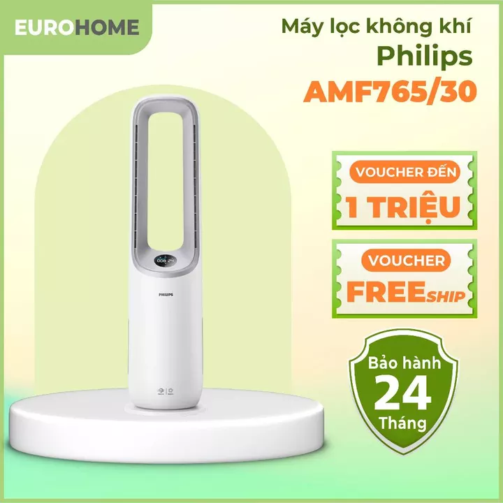 Máy Lọc Không Khí Và Quạt 2 Trong 1 Philips AMF765/30, Lọc Không Khí Tới 70M2 - Bảo Hành 2 Năm