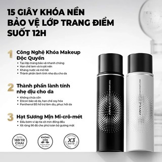 Xịt Khóa Nền Cố Định Trang Điểm Pramy Setting Spray Finish Cố Định Lớp Nền, Trang Điểm 100ml