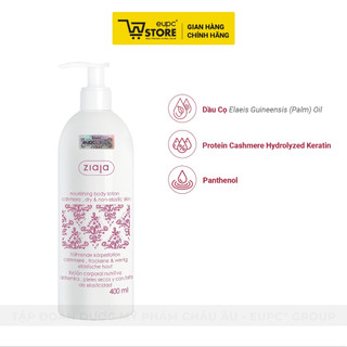 Dưỡng Thể Mượt Da Hương Nước Hoa Cashmere Ziaja 400ml Chăm Sóc Mọi Loại Da EUPC STORE