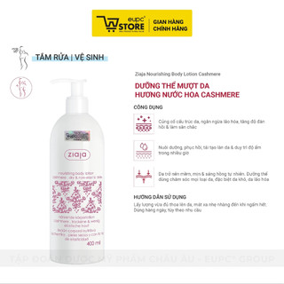 Dưỡng Thể Mượt Da Hương Nước Hoa Cashmere Ziaja 400ml Chăm Sóc Mọi Loại Da EUPC STORE