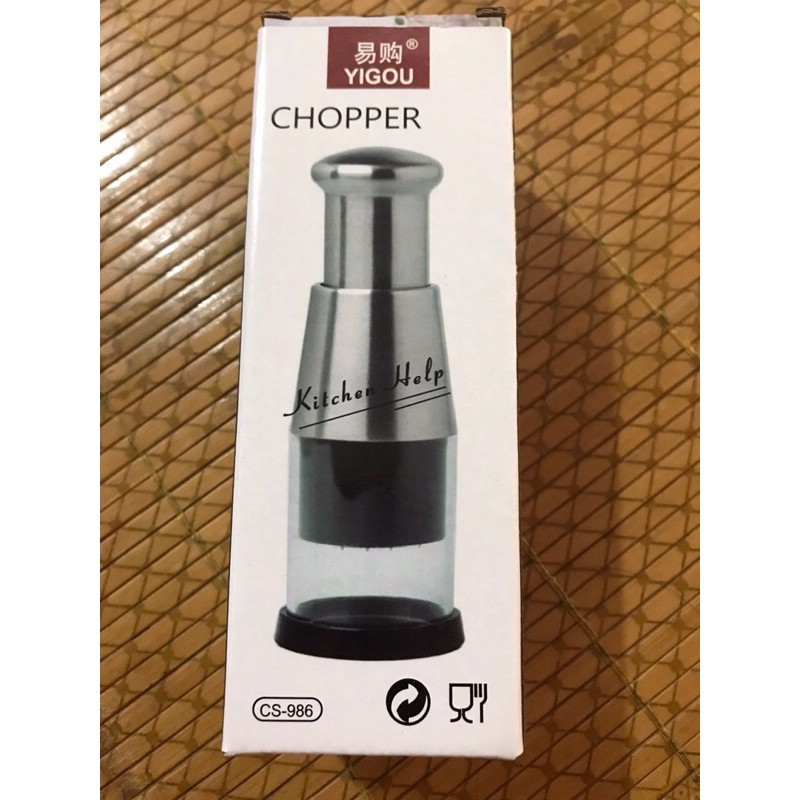 Dụng Cụ Băm Tỏi Bằng Inox 304 - Dụng Cụ Nghiền Tỏi, Nghiền Ớt Bằng Tay Bằng Thép Không Gỉ