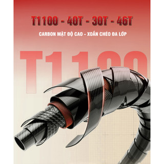 Cần Tay GUF Hỏa Vũ Cao Cấp  Độ Cứng 4H 5H, Ngọn Xoay 360°