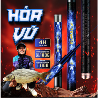 Cần Tay GUF Hỏa Vũ Cao Cấp  Độ Cứng 4H 5H, Ngọn Xoay 360°