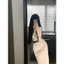 -Lấy lên 1 size-Váy dài trơn basic kèm đai tôn dáng – form chuẩn thanh lịch, sang chảnh nhẹ nhàng. Size S->XL