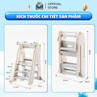 Ghế Tự Lập Tăng Chiều Cao Cho Bé, Thang Kê Chân Giúp Bé Tự Sinh Hoạt Cá Nhân, Gấp Gọn Tiện Lợi C005