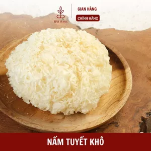Nấm tuyết khô 100g, ngân nhĩ không tẩy trắng, nguyên liệu nấu chè, chưng yến, bổ dưỡng