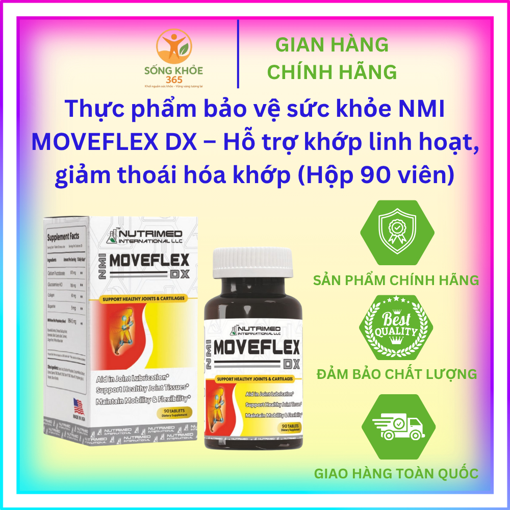 Thực phẩm bảo vệ sức khỏe NMI MOVEFLEX DX – Hỗ trợ khớp linh hoạt, giảm ...